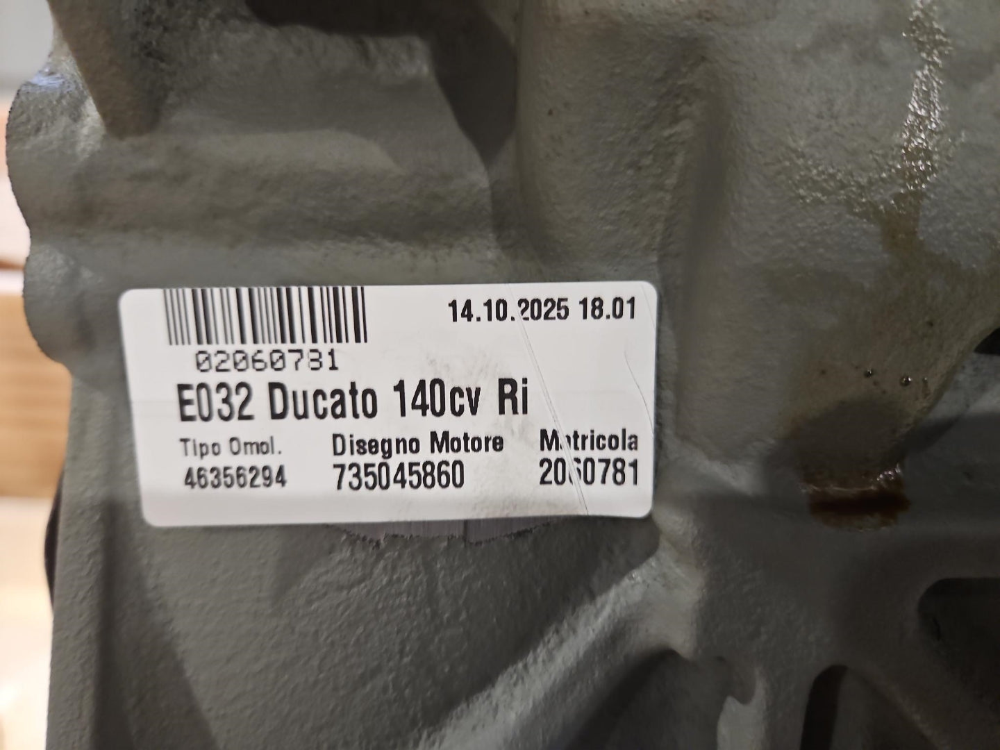 Engine NEW FIAT Ducato / PSA 2.2 MJTD 16V - EURO 6E MY23> - 73504586 46356294